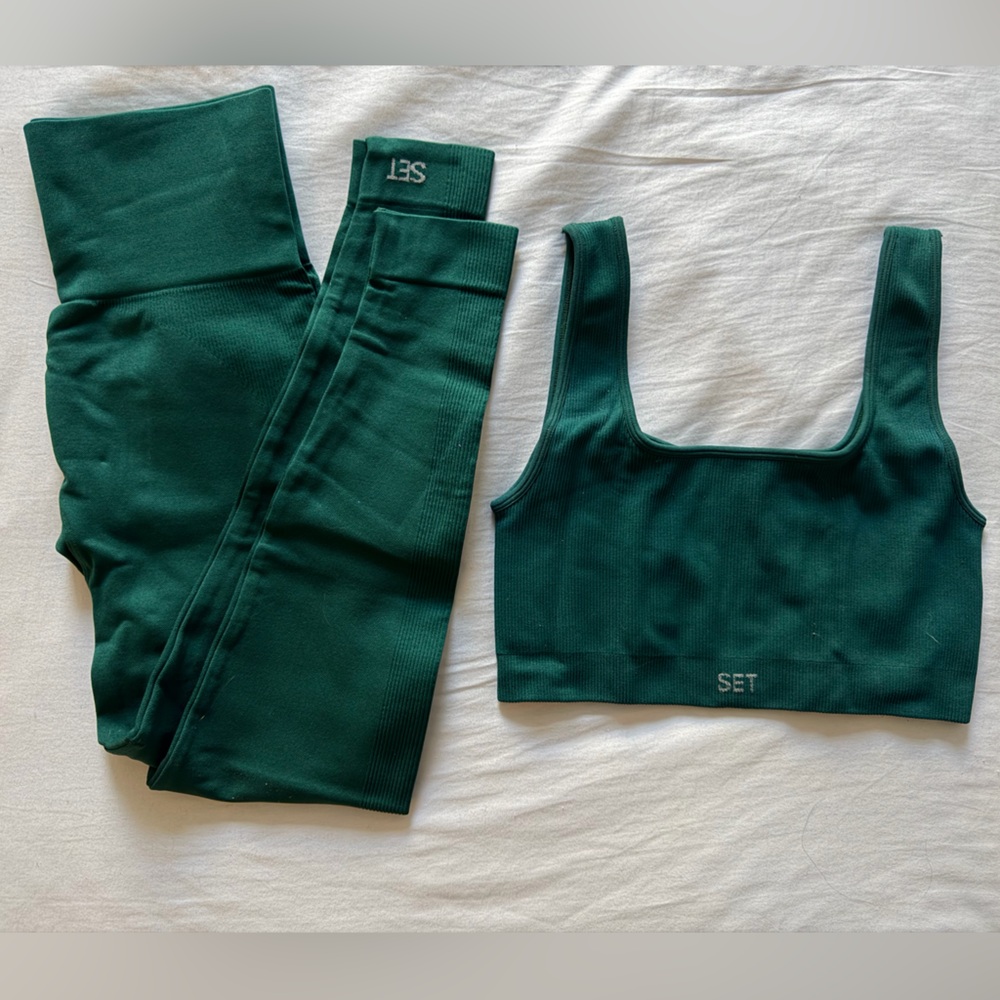 Set Active - Sculptflex Leggings and Box Bra - Mojito